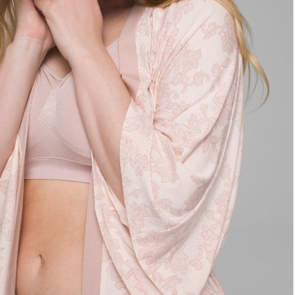 NWT M Soma Cool Nights Laced Floral Porcelain Kimono MSRP $60 - Picture 2 of 5